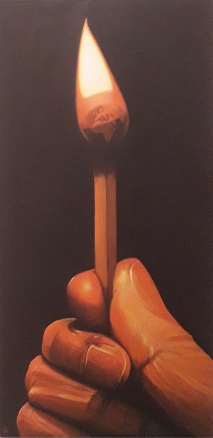 Incendio Doloso - arson - a Paint by Fabrizio Galbiati
