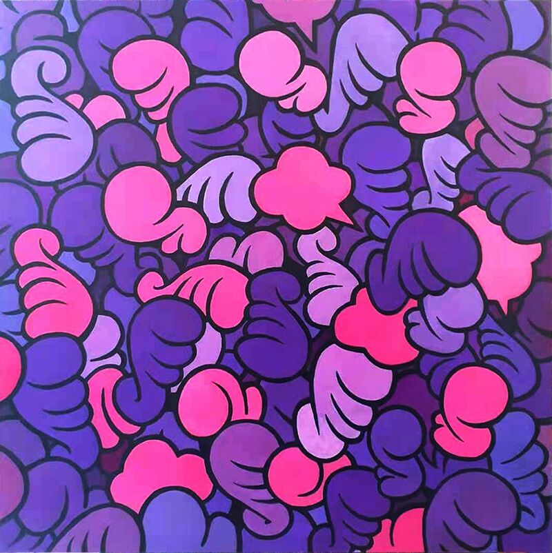 Purple Wings - a Paint by Michael Kwong