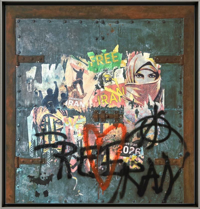 FREE IRAN - a Paintings by Giuseppe  Granzo 