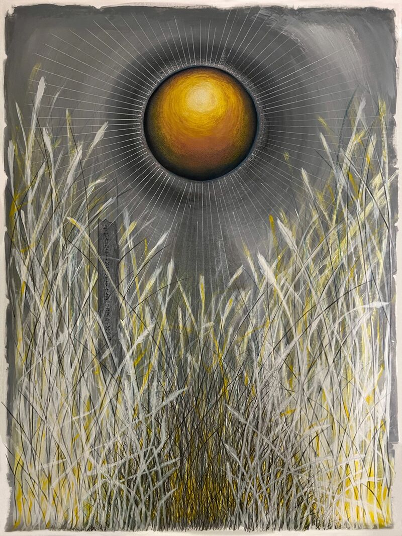 Walking through field of Golden Corn - a Paint by Yelena York