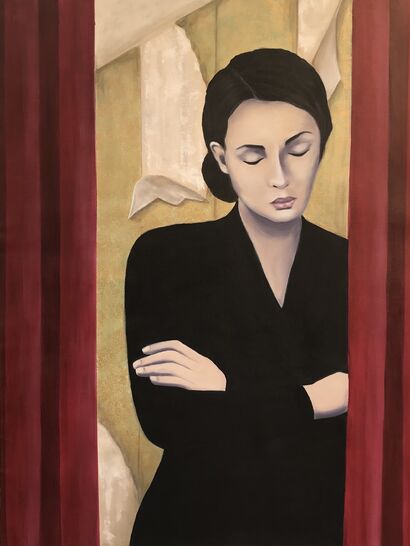Waiting - a Paint Artowrk by Mónica Silva