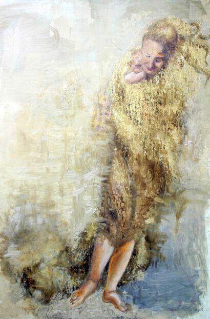 Madonna De' Piccoli Bimbi Scalzi - A Paint Artwork by Filo D'oro