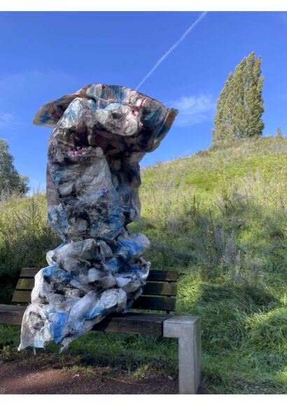 BLUE WOMB - A Sculpture & Installation Artwork by Zora Volantes