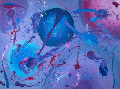Purple Impulse - A Paint Artwork by Aylin  Bönneken 