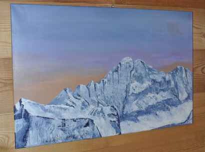 Sunrise on the northern side of mount Civetta - a Paint Artowrk by Emma Benini