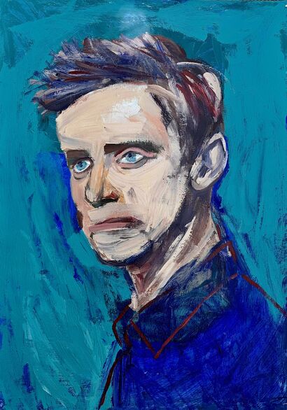 Marcin - a Paint Artowrk by Katarzyna Godyń-Skoczylas