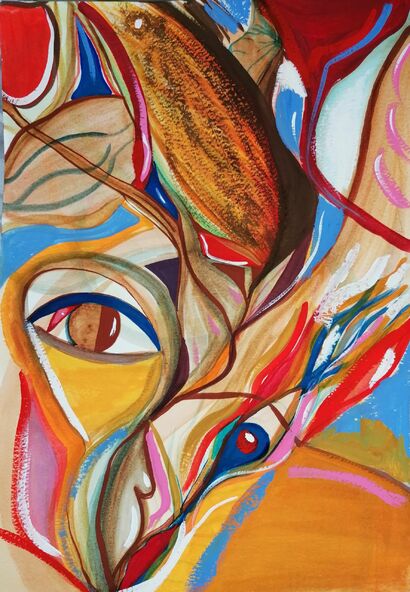 Behind the Eyes  - a Paint Artowrk by Maria Chaneva