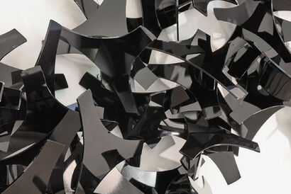 Black Cluster - A Sculpture & Installation Artwork by Klaus-Ulrich Hilsbecher
