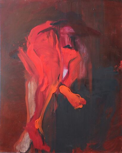 1. I want to crawl out of my own skin, oil on canvas  80x100cm - a Paint Artowrk by Sarah KNILL-JONES