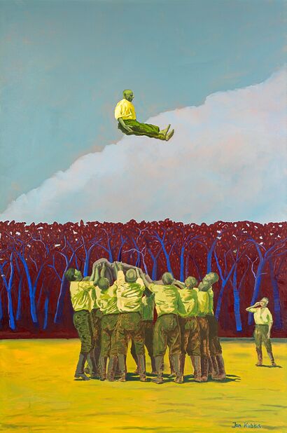 Jump 3 / The Flying Horseman - a Paint Artowrk by Jan Kubisa