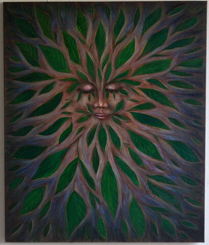 Mother Earth I hear you - a Paint Artowrk by Janine Mannheim