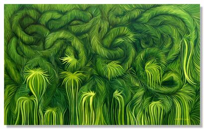 Grass Maze - a Paint Artowrk by Laura Alich