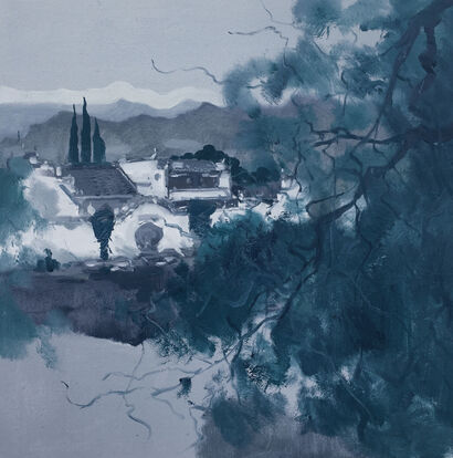 Feelings of water town - a Paint Artowrk by lei li