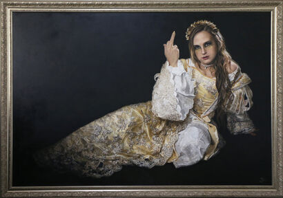 Ladylike - a Paint Artowrk by Jaq Grantford