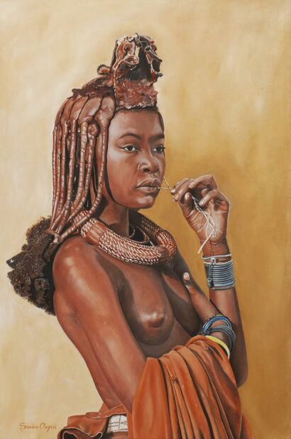 La sensualità di una donna Himba - A Paint Artwork by Sandra Ongari