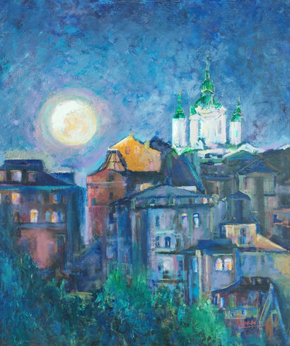 Nuit sur la Ville - a Paint Artowrk by malynovska