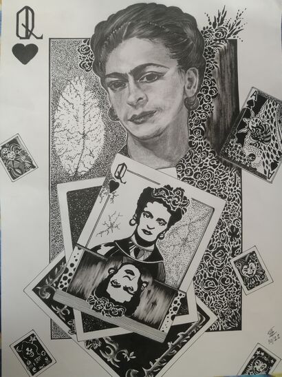 Queen of Hearts - a Paint Artowrk by George Anastasiadis