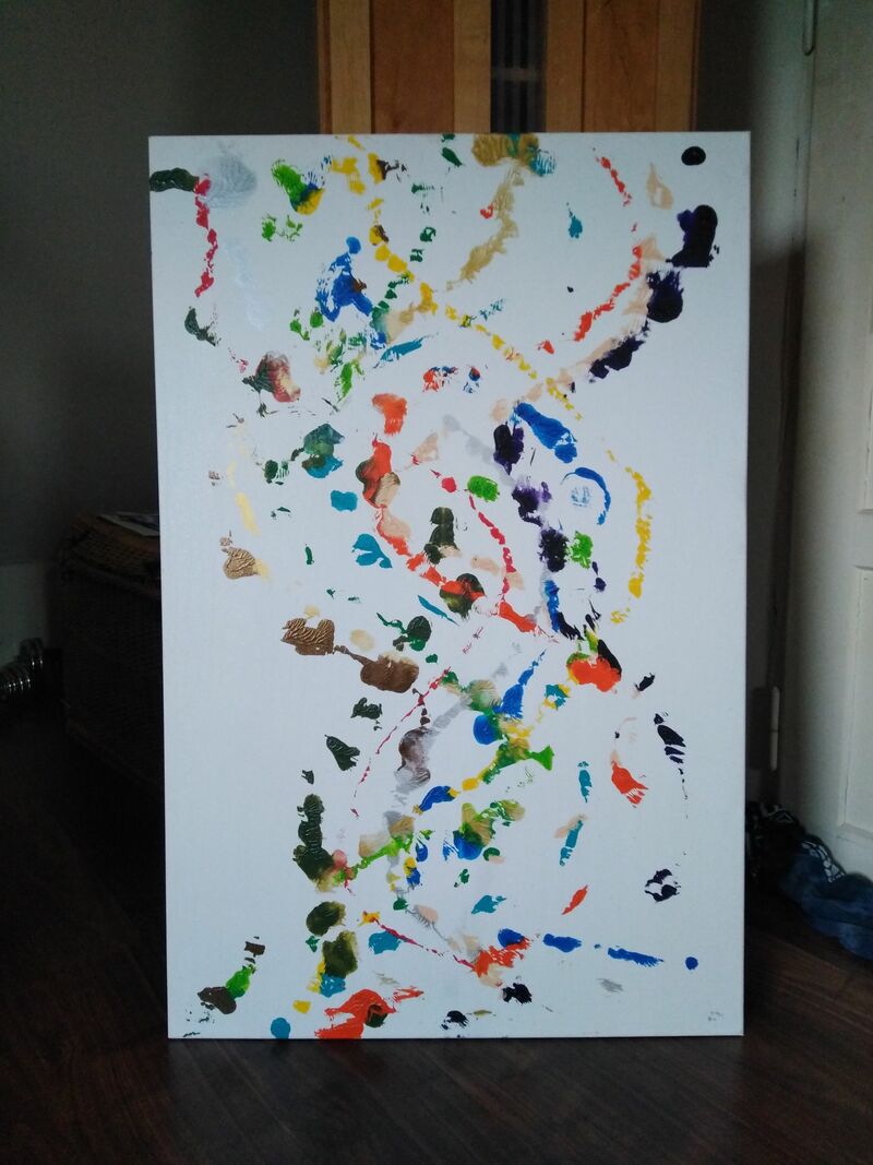 Thirteen strand DNA reconstruction - a Paint by Helmut Huber