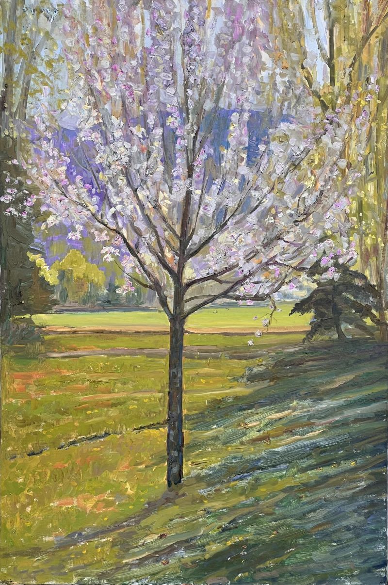 Spring in the air . - a Paintings by Victoria  Malshakova