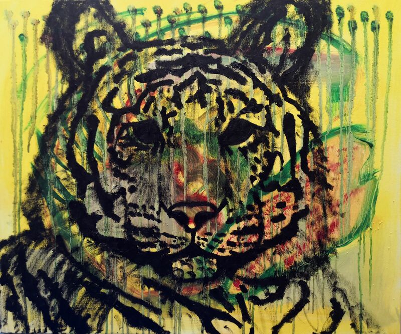 Tiger - a Paint by Joan Pañell Fernandez