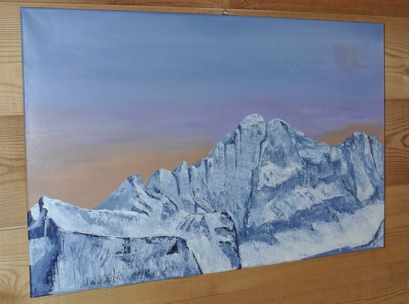 Sunrise on the northern side of mount Civetta - a Paintings by Emma Benini