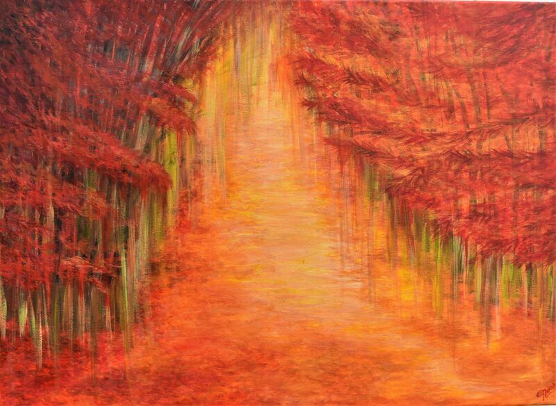 Bosque Naranja  - a Paintings by Silvia Beatriz Novoa