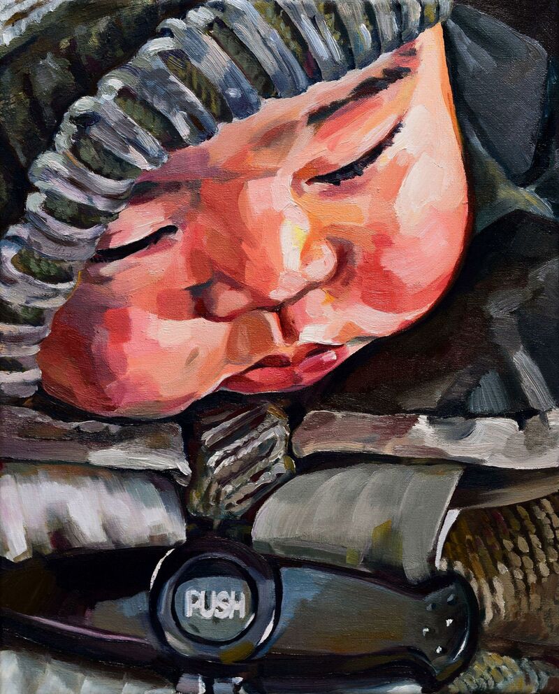 Car Seat - a Paintings by Qing Song