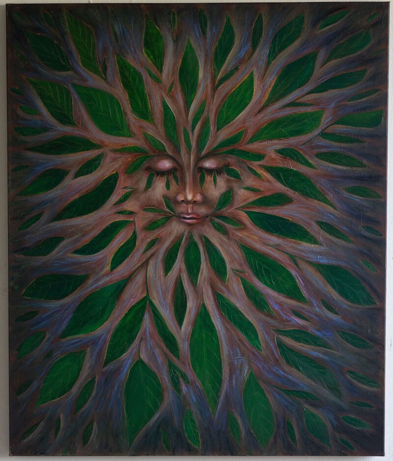 Mother Earth I hear you - a Paint by Janine Mannheim