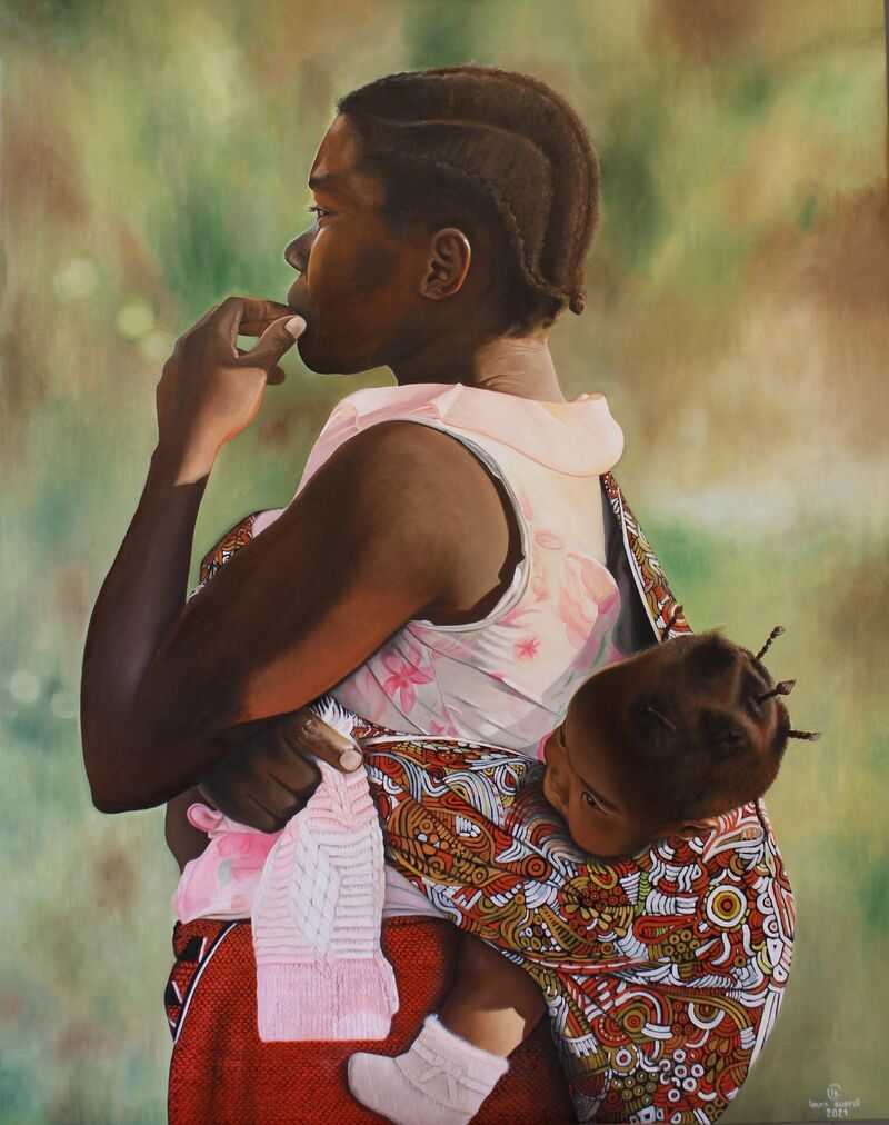 The wait - Johannesburg 2006 - a Paint by Laura Suardi