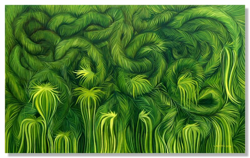 Grass Maze - a Paint by Laura Alich