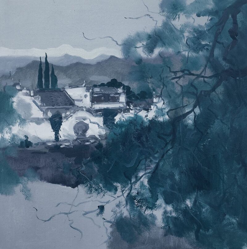 Feelings of water town - a Paint by lei li
