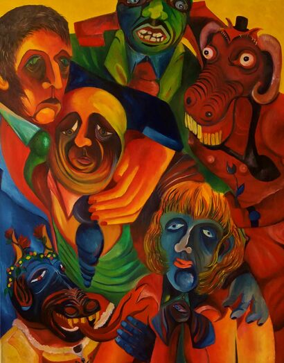 Le Carnaval (Carnival) - a Paint Artowrk by Camille Foyot