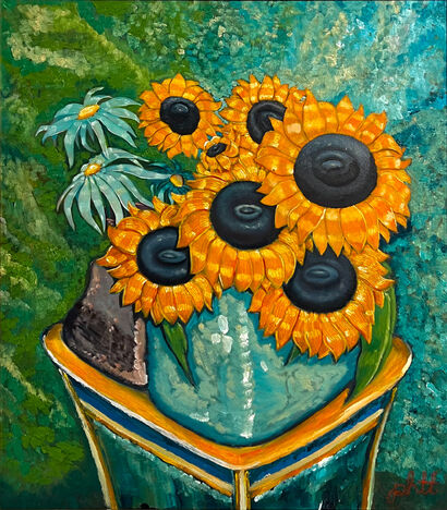 Chasing SunFlowers - a Paint Artowrk by PHTT