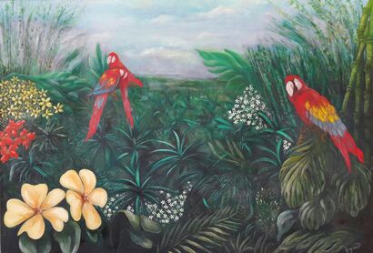 Foresta pluviale 2 - A Paint Artwork by DANIELA GARGANO