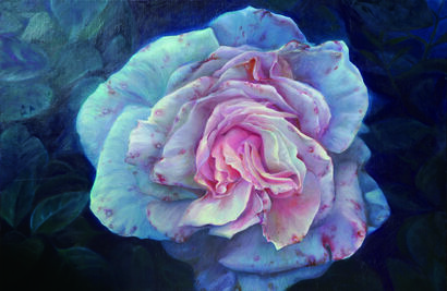 Diseased Rose - A Paint Artwork by Tung Xie