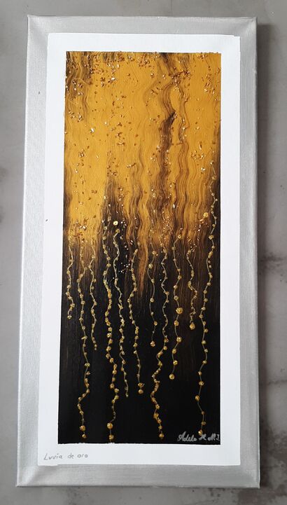 Lluvia de oro - A Paint Artwork by Adela H.N.I