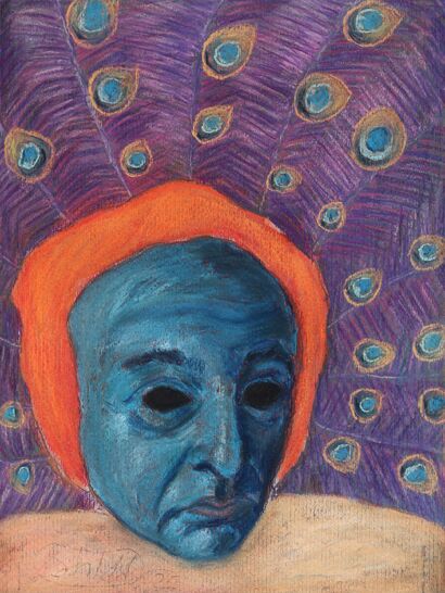 Self Portrait #3 - a Paint Artowrk by Maksim  Shlafer 