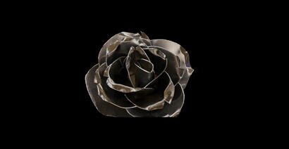 Metal rose - a Sculpture & Installation Artowrk by vitto morale