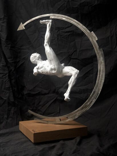 The soccer player - a Sculpture & Installation Artowrk by Philippe  Farcy 