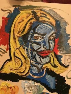 La maschera di cera - a Paint Artowrk by Andrea valleggi