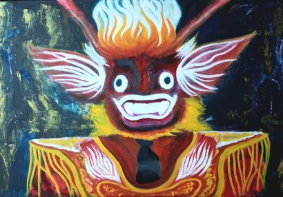 MASCARA DE DIABLADA - a Paint Artwork by MERCI