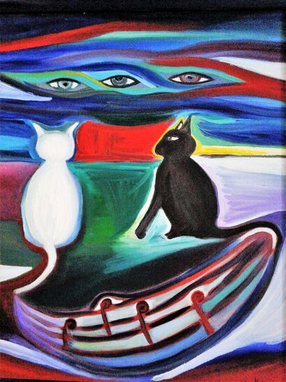 I gatti - A Paint Artwork by Mila Mecchia