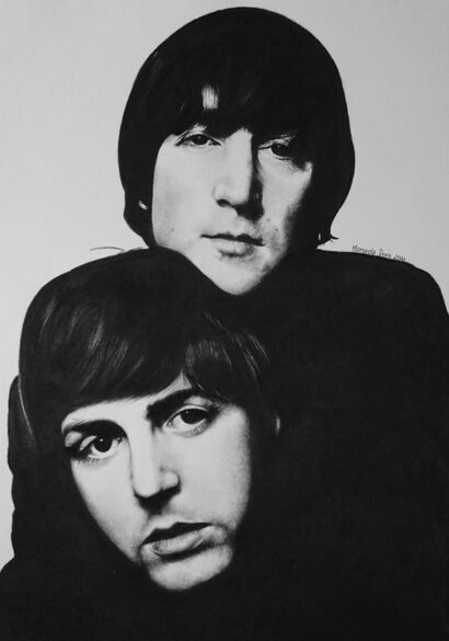 Lennon/McCartney - a Paint Artowrk by MANUELA DORE