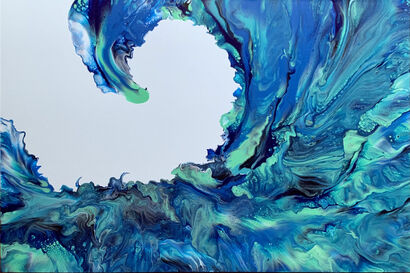 Crashing Wave series 2/2 - A Paint Artwork by Corineart