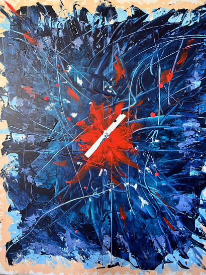 Cosmic Creation - A Paint Artwork by Gloria Darshan