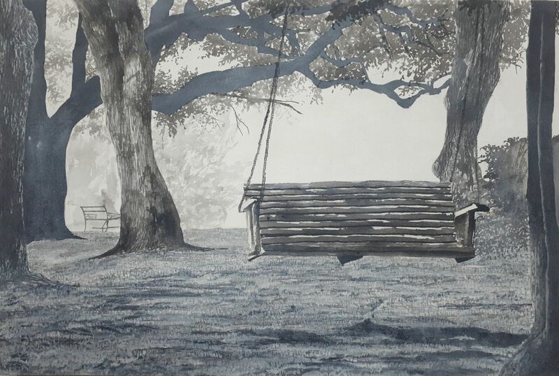An awaited swing  - a Paint by Jahra Tasfia Reza 