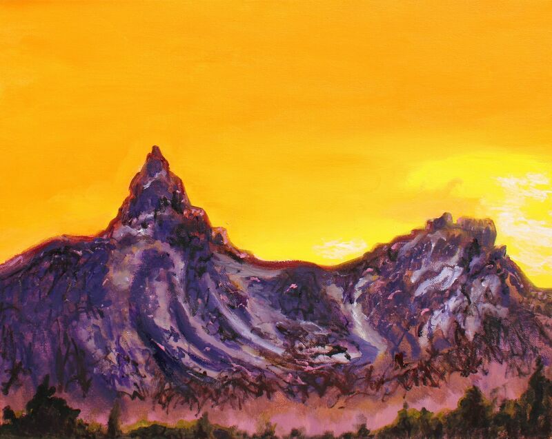 Rocky Mountain Glow - a Paint by eleanor guerrero