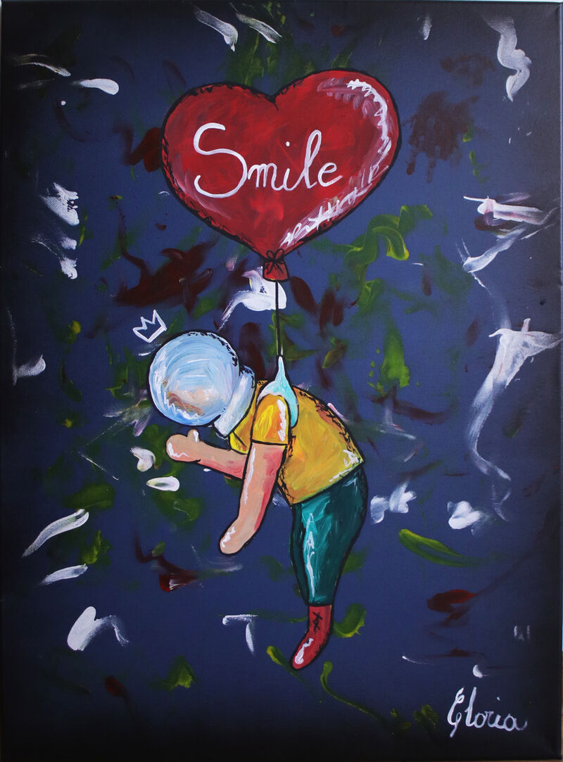 Bubbleboy smile - a Paint by Gloria Ballestrin