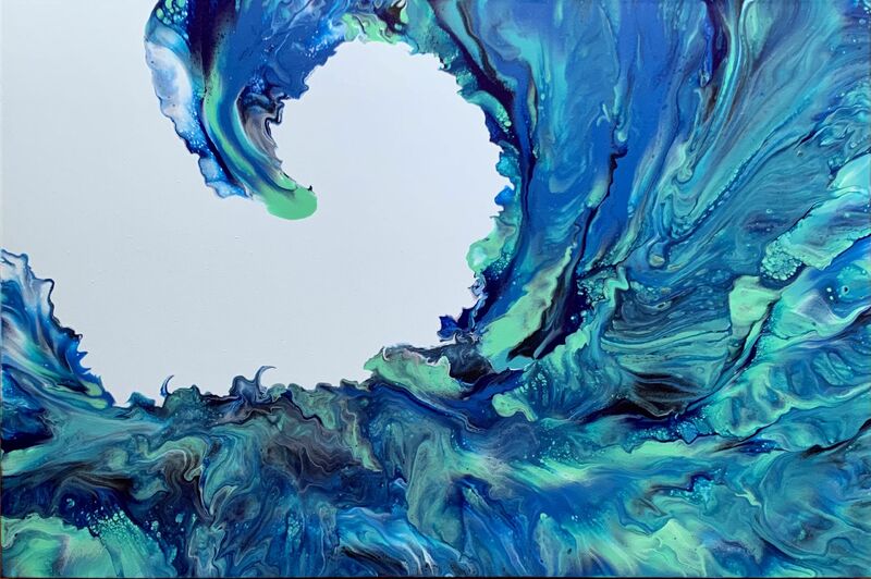 Crashing Wave series 2/2 - a Paint by Corineart