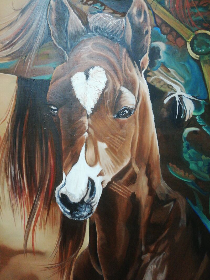 At ve dünya  - a Paint by Güler
